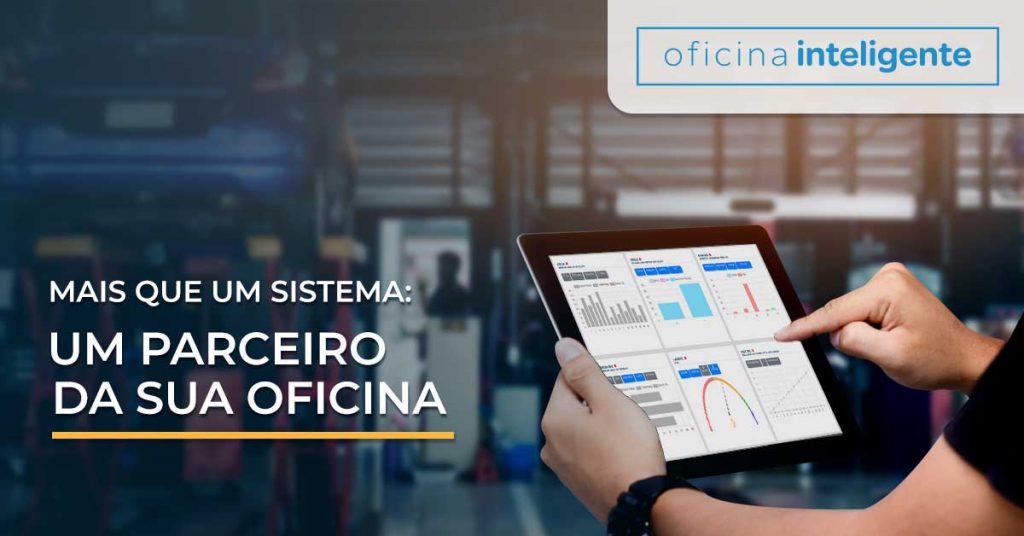 banner com anúncio de sistema de gestão para oficinas automotivas